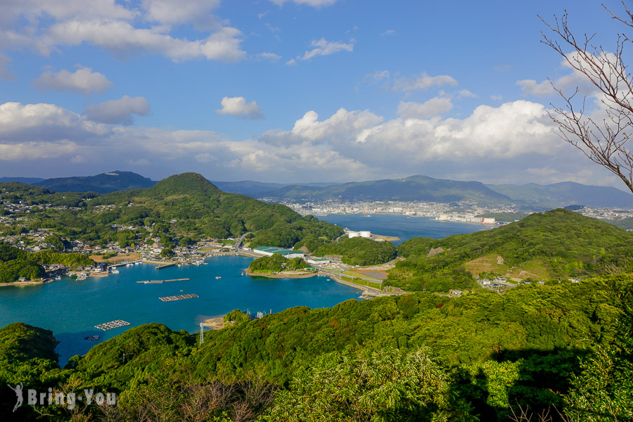 展海峰展望台眺望九十九岛