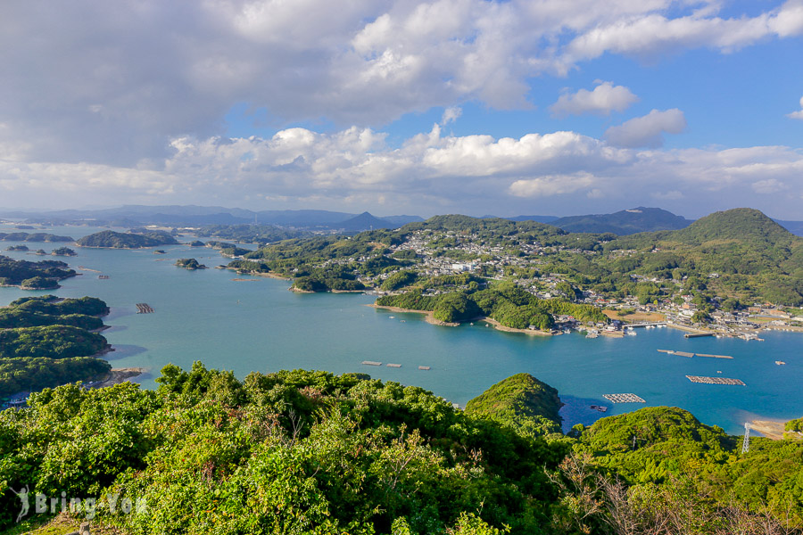 展海峰展望台眺望九十九島