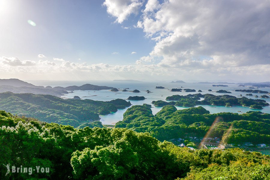 展海峰展望台眺望九十九岛