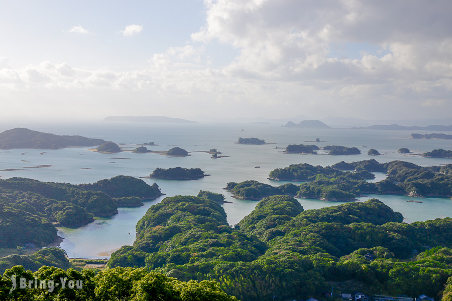 展海峰展望台眺望九十九岛