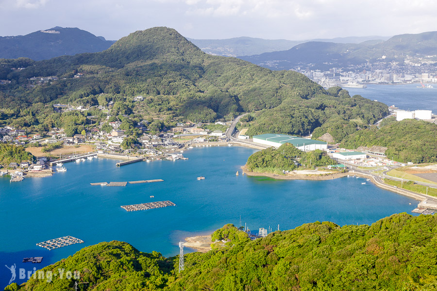 展海峰展望台眺望九十九岛