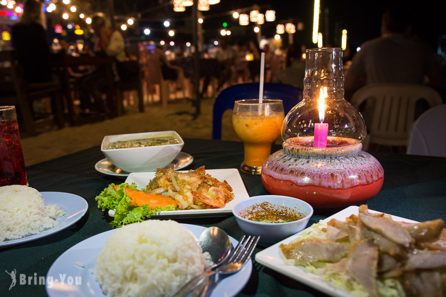 【沙美岛餐厅】Pray Talay Seafood 美味晚餐&Ploy Talay Restaurant 看火舞