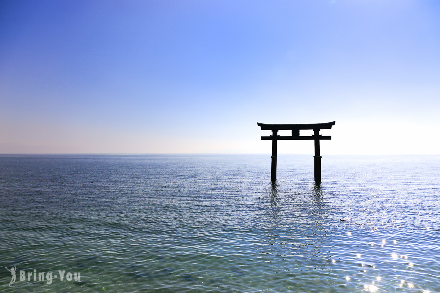 【日本滋賀】近江高島 白鬚神社一日遊：琵琶湖中夢幻鳥居（計程車、腳踏車等交通方式）