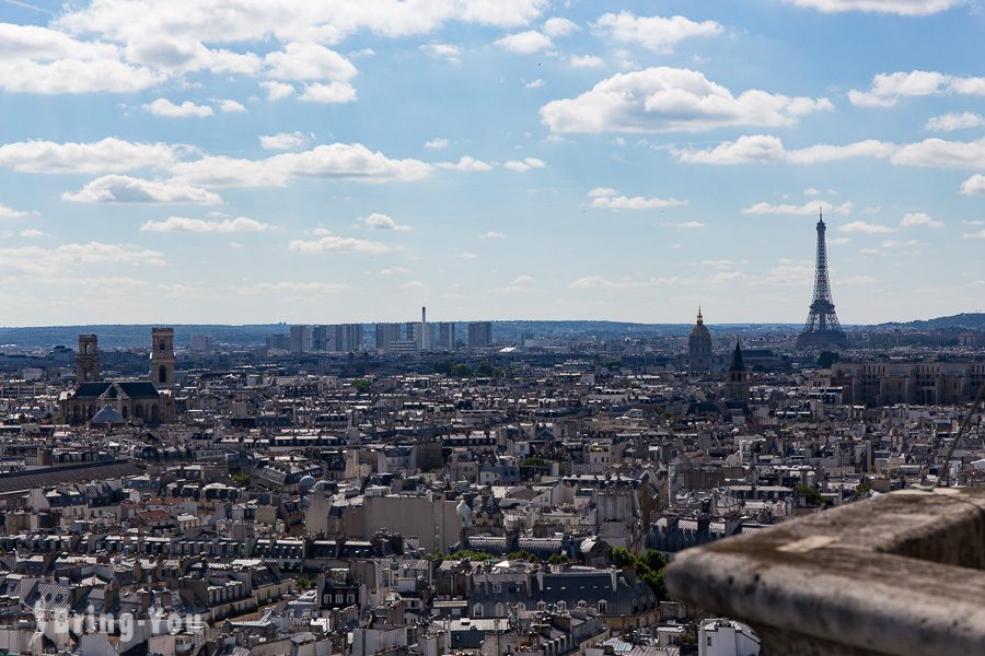 巴黎聖母院眺望市區