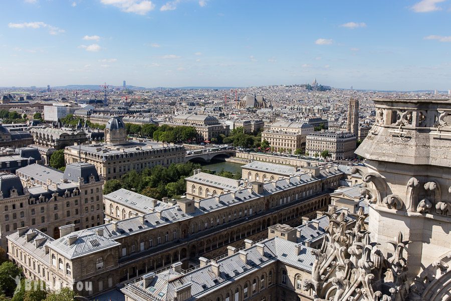 巴黎圣母院眺望市区