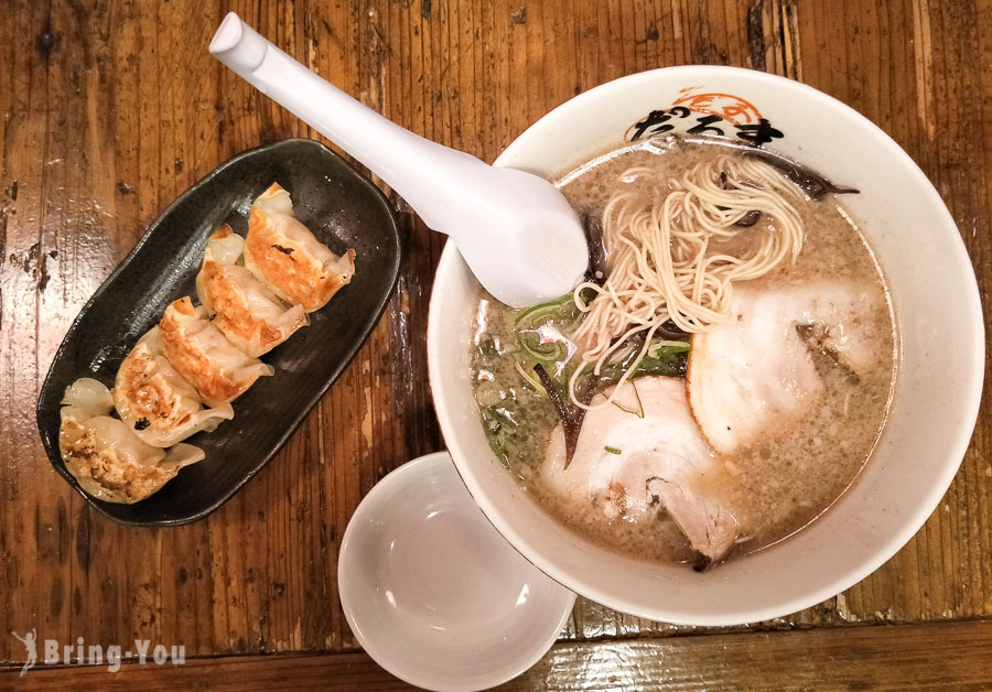 【博多车站美食】元祖博多だるま（达摩拉面），福冈好吃豚骨拉面