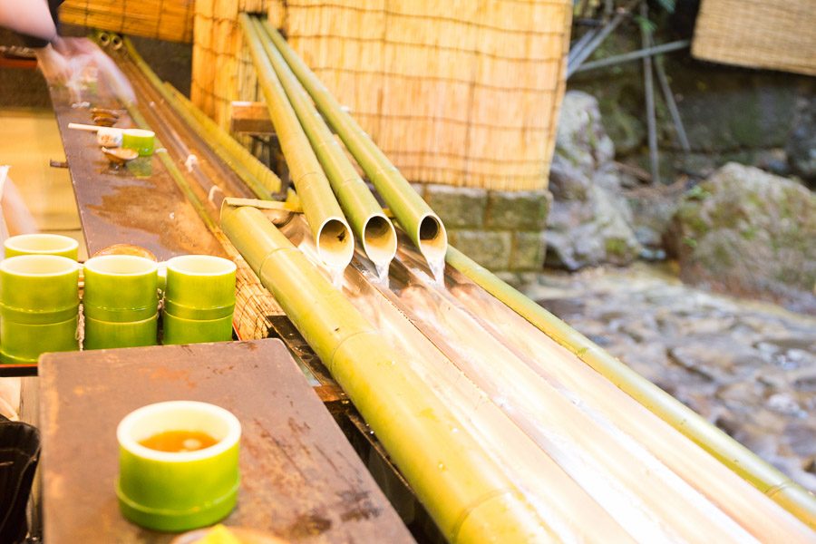 貴船神社 ひろ文 川床流水麵