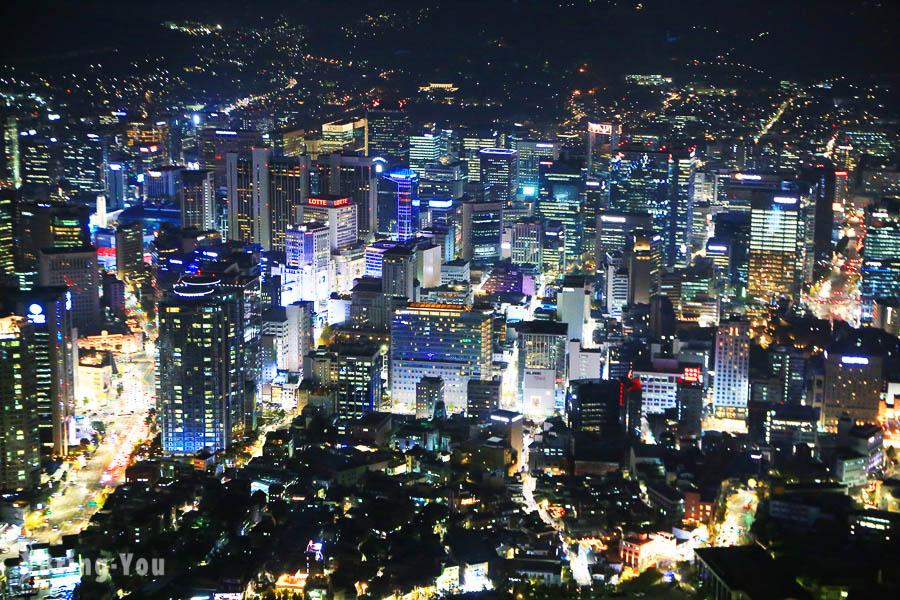 【韩国首尔】南山首尔塔看夜景怎么去 – 走路+缆车交通方式、购票、赏枫分享