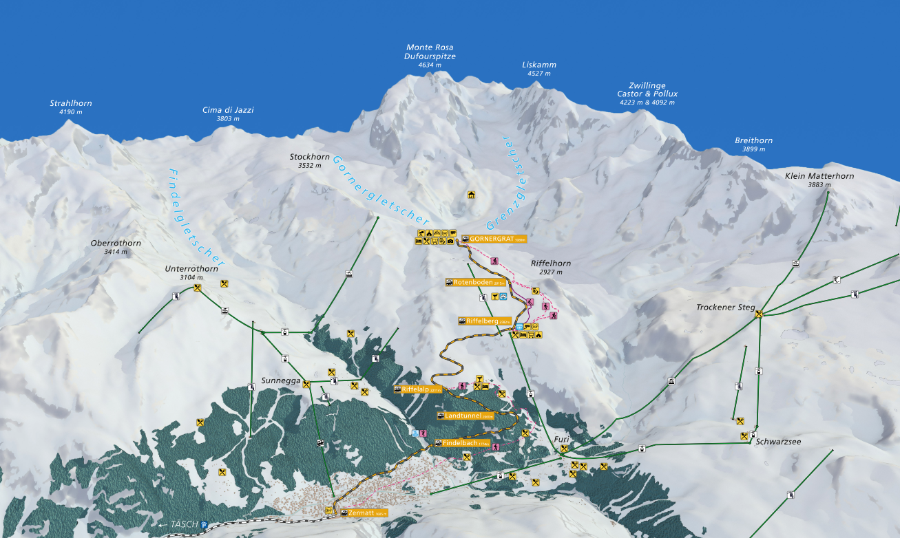 馬特洪峰冰川天堂景觀台