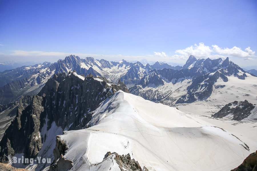 【法國白朗峰攻略】霞慕尼南針峰纜車上山交通，Mont BLANC Multipass白朗峰通行證、玻璃屋觀景台介紹