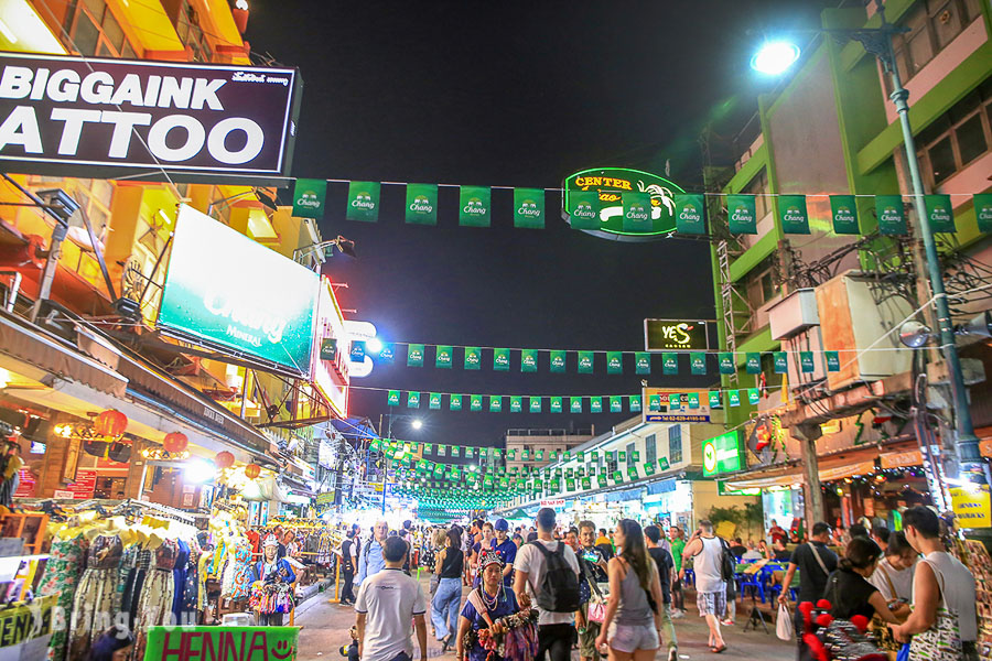 【曼谷夜生活好去处】考山路：曼谷酒吧一条街，美食餐厅酒吧推荐