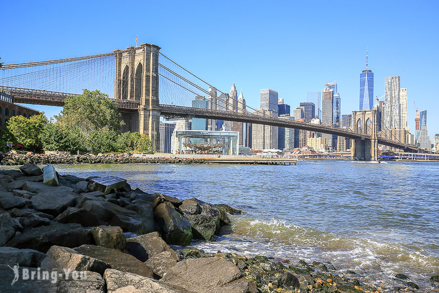 【布魯克林大橋散步景點】Brooklyn Bridge 公園拍照角度、順遊文青風紐約DUMBO 區