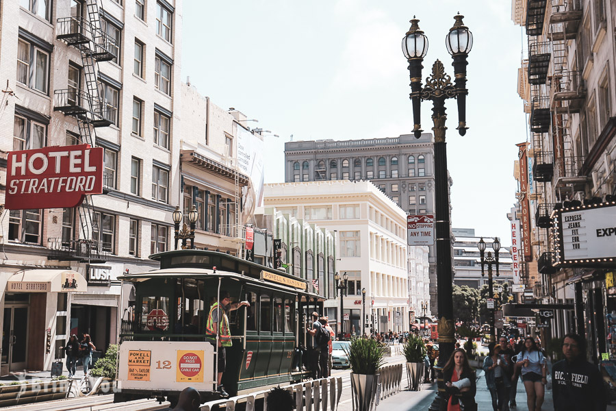 【旧金山叮当车之旅】Cable Car路线介绍、九曲花巷等沿途推荐景点、APP买车票折扣攻略