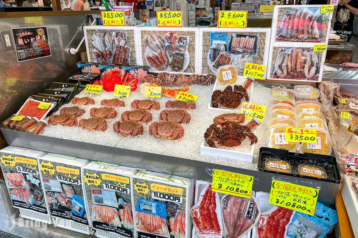 【北海道】函館朝市必吃美食推薦：海鮮丼飯、帝王蟹、釣烏賊