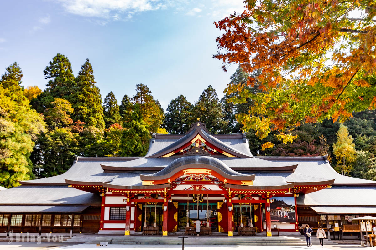 【盛岡八幡宮】必看重點 & 交通攻略：造訪朱紅色華麗拜殿，抽取鯛魚詩籤
