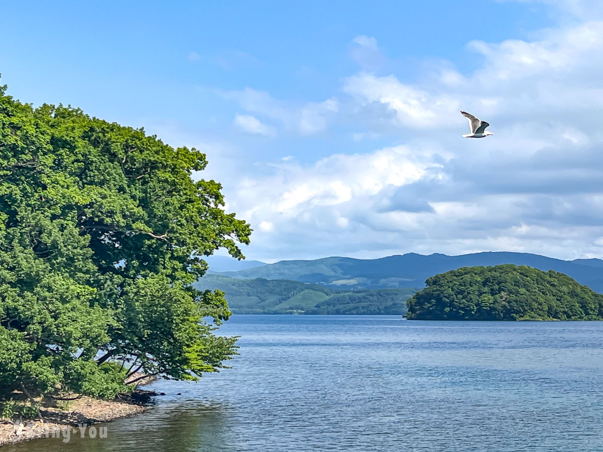 【洞爺湖必去景點】中島觀光遊覽船（洞爺湖汽船）：中世紀城堡形狀的「Espoir希望號」